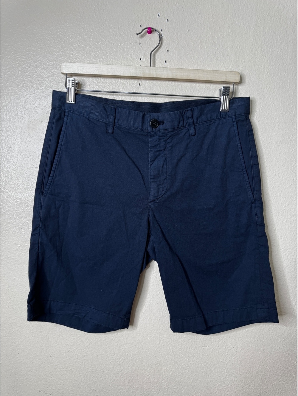 Theory Mens Size 30 Zaine Shorts Baltic Black Cotton Stretch Chino NWT
